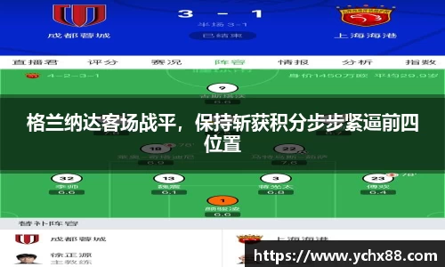 格兰纳达客场战平，保持斩获积分步步紧逼前四位置