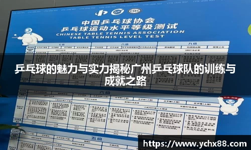 乒乓球的魅力与实力揭秘广州乒乓球队的训练与成就之路